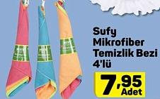 Sufy Mikrofiber Temizlik Bezi 4'lü image