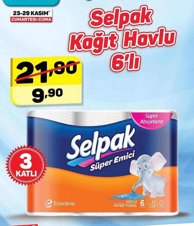 Selpak Kağıt Havlu 6'lı | İndirimde Market