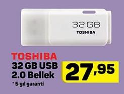 Toshiba 32 GB USB 2.0 Bellek image