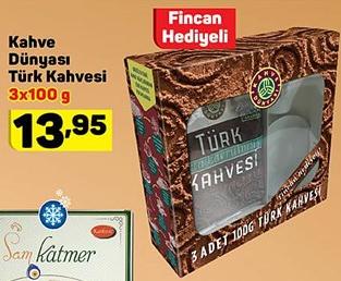 Kahve Dünyası Türk Kahvesi 3 Adet 100 g image