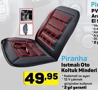 Piranha Isıtmalı Oto Koltuk Minderi image