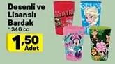 Desenli ve Lisanslı Bardak 340 cc image