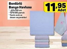 Bordürlü Banyo Havlusu image