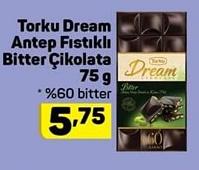 Torku Dream Antep Fıstıklı Bitter Çikolata 75 g image