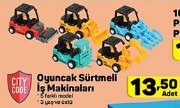 City Code Oyuncak Sürtmeli İş Makinaları image