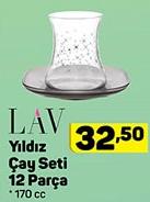 Lav Yıldız Çay Seti 12 Parça 170 cc image