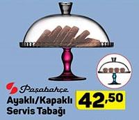 Paşabahçe Ayaklı/Kapaklı Servis Tabağı image