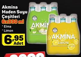 Akmina Maden Suyu Çeşitleri 6x330 ml image