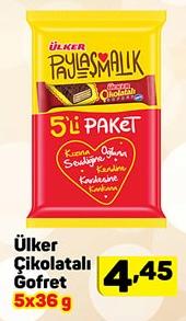 Ülker Çikolatalı Gofret 5 Adet 36 g image