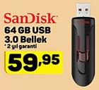 Sandisk 64 GB USB 3.0 Bellek image