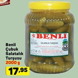 Benli Çubuk Salatalık Turşusu 2000 g image