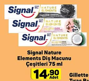 Signal Nature Elements Diş Macunu Çeşitleri 75 ml image