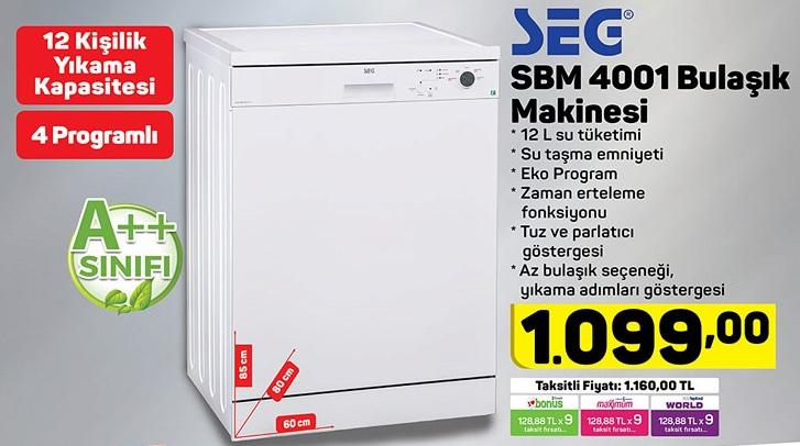 Seg SBM 4001 Bulaşık Makinesi image