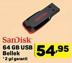 SanDisk 64 GB USB Bellek image