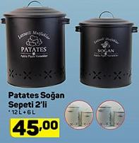 Patates Soğan Sepeti 2'li 12 L+ 6 L image