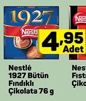 Nestlé 1927 Bütün Fındıklı Çikolata 76 g image