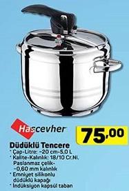 Hascevher Düdüklü Tencere 20 cm 5.0 L image