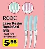 Rooc Lazer Kesim Bıçak Seti 3'lü image