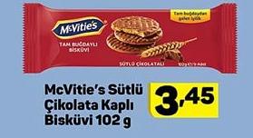 McVitie's Sütlü Çikolata Kaplı Bisküvi 102 g image