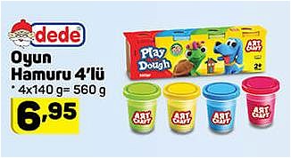 Dede Oyun Hamuru 4'lü 4x140 g image