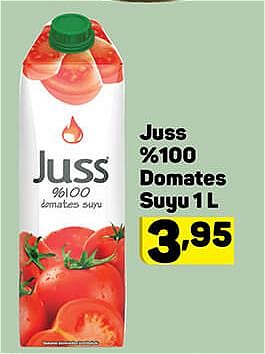 Juss %100 Domates Suyu 1 L image