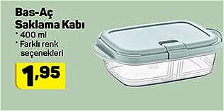Bas-Aç Saklama Kabı 400 ml image