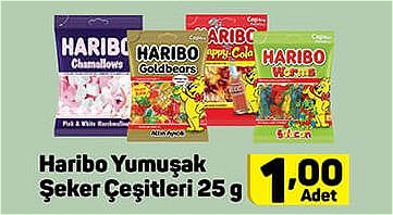 Haribo Yumuşak Şeker Çeşitleri 25 g image