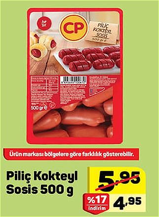 Piliç Kokteyl Sosis 500 g image