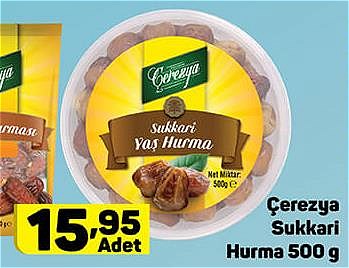 Çerezya Sukkari Hurma 500 g image