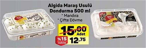 Algida Maraş Usulü Dondurma 500 ml image