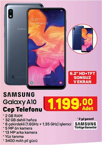 Samsung Galaxy A10 32 Gb Cep Telefonu image