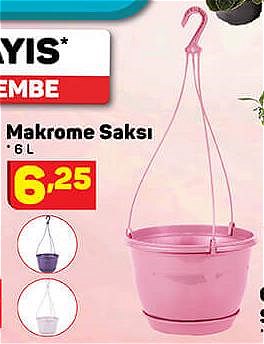 Makrome Saksı 6 l image