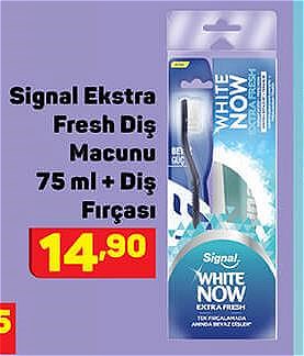 Signal Ekstra Fresh Diş Macunu 75 ml+Diş Fırçası image