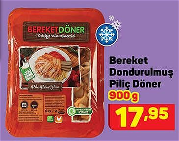 Bereket Dondurulmuş Piliç Döner 900 g image