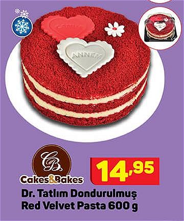 Cakes&Bakes Dr.Tatlım Dondurulmui Red Velvet Pasta 600 g image