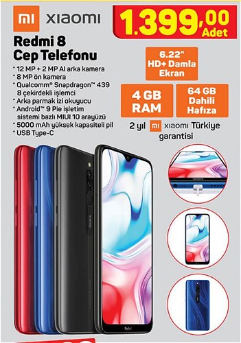 Xiaomi Redmi 8 64 GB Cep Telefonu image