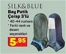 Silk&Blue Bay Patik Çorap 3'lü  image