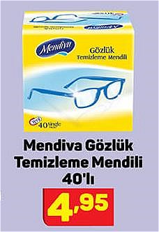 Mendiva Gözlük Temizleme Mendili 40'lı image