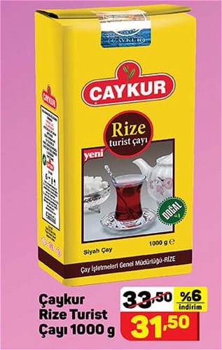 Çaykur Rize Turist Çayı 1000 g image