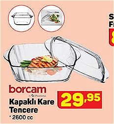 Paşabahçe Borcam Kapaklı Tencere image