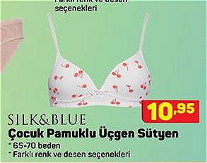 Silk&Blue Çocuk Pamuklu Üçgen Sütyen image