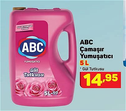 ABC Çamaşır Yumuşatıcı 5 l Gül Tutkusu image