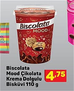 Biscolata Mood Çikolata Krema Dolgulu Bisküvi 110 g image
