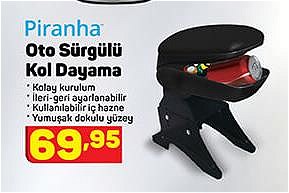 Piranha Oto Sürgülü Kol Dayama image