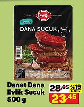 Danet Dana Evlik Sucuk 500 g | İndirimde Market