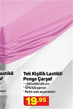 Tek Kişilik Lastikli Penye Çarşaf image