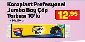 Koroplast Profesyonel Jumbo Boy Çöp Torbası 10'lu 80x110 cm image