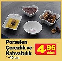 Porselen Çerezlik ve Kahvaltılık 10 cm image