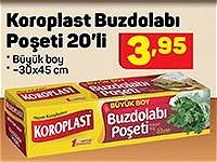 Koroplast Buzdolabı Poşeti 20'li Büyük Boy 30x45 cm image