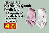 Silk&Blue Kız/Erkek Çocuk Patik 3'lü image